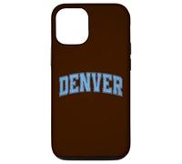 Denver Light Blue Vintage Style Retro Text Case for iPhone 12/12 Pro