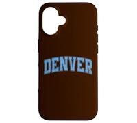 Denver Light Blue Vintage Style Retro Text Case for iPhone 16