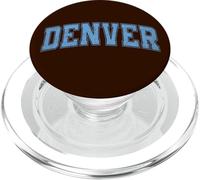 Denver Light Blue Vintage Style Retro Text PopSockets PopGrip for MagSafe