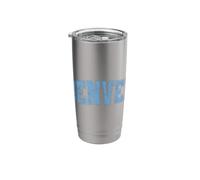 Denver Light Blue Vintage Style Retro Text Stainless Steel Insulated Tumbler