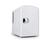 Denver ‘MF-400' Small Mini Fridge 4 Litre / 6 can UV Light Disinfection Use for Skincare Cosmetics Makeup Food or Drink Fridge Cools & Warms Mains Denver White