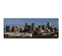 Denver panoramic fridge magnet Colorado travel souvenir