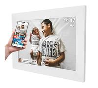 Denver PFF-1026W Digital Wi-Fi Picture Frame - 10.1 Inch IPS HD Touch Screen, Integrated FRAMEO Software, Wireless Sharing, Timer Function, White