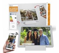 Denver PFF-1070W digital photo frame White 25.6 cm (10.1") Touchscreen Wi-Fi