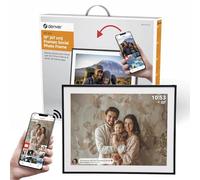 Denver PFF-1970 Digital Wi-Fi Picture Frame - 19 Inch Full HD IPS Touch Screen, Integrated FRAMEO Software, Wireless Sharing, Timer Function, 32GB Memory, Black