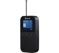 Denver Portable DAB+ FM Radio Color Screen Alarm Clock Black DAH-126