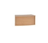 Denver reception 45° curved top unit 800mm - beech