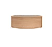 Denver reception corner top unit 800mm x 350mm - beech