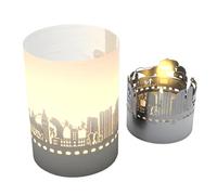 Denver Skyline Gift Tube Shadow Play - Souvenir Candle with Captivating Shadow Display of Iconic Landmarks - Perfect Denver Fan Gift!