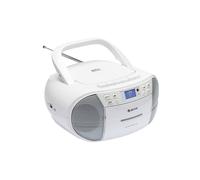 Denver 'TDC-280' DAB Boombox with tape deck in White Denver White