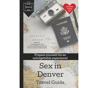 Denver Travel FAKE Tour Guide Book Wide Lined Notebook: Funny GAG GIFT for Honeymoon Vacation Just Married Bride Groom Holiday