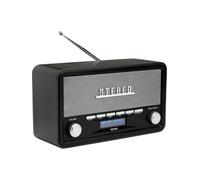 Denver Vintage Dab+ Stereo Radio With Bluetooth And Alarm - Elegant Wooden Cabinet Design