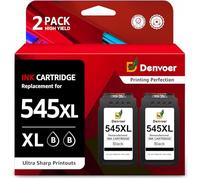 Denvoer Replacement for Canon Pixma PG-545XL PG 545XL Black Ink Cartridges