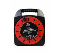 Denwood Electronics 25M Extension Cable Reel, 4-Way UK Sockets, 13A 240V, with Thermal Cut-Out Protection, BS EN 61242