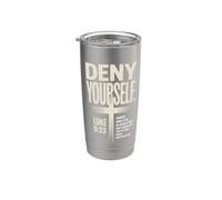 Deny Yourself Luke9:23 Christian Discipleship Stainless Steel Insulated Tumbler