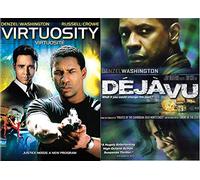 Denzel Does SCI FI: Virtuosity & Dj vu DVD Double Feature Movie Bundle