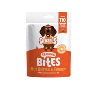 Denzeland#039;s Nut Butter and Turkey Training Bites for Dogs - 100g