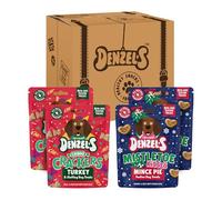 Denzel's All Natural Dog Treats - Bite-Sized Treats - Festive Variety Pack (4 x 90g)