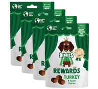 Denzel's All Natural Dog Treats - High Value Rewards - Turkey & Apple (4 x 70g)