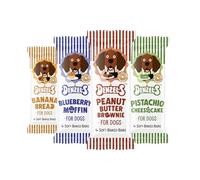 Denzel's All Natural Dog Treats - Soft Baked Bars - Variety Pack (4 x 60g)