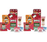 Denzel's Christmas Dog Treats - Stocking Selection Box (214g) (Pack of 2)