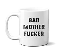 Denzie Digs Bad Mother Fucker, Funny Rude Aggressive Joke Gift, Personalised Mug