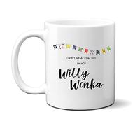 Denzie Digs Funny Personalised Mug, I Don't Sugar Coat Shit I'm Not Willy Wonka, Rude Birthday Gift for Men or Women, Colleague Friend