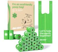 Deo Doo Poo Bags Dogs with Tie Handles Biodegradable Sakura Scented Poop Bags 270 Counts 18 Rolls Leak Proof and Extra Thick Waste Bags Refill Rolls for Cat Litters