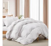 Deodar Duvet Single Size | 10.5TOG All Year Round White Goose Down Feather Bed Comforter Quilt 420 GR/m² | Hypoallergenic 100% Cotton Cover | Washable | Öko-Tex and RDS Certified | 135×200cm, White