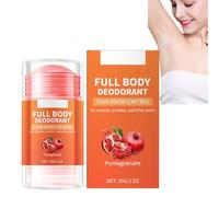 Deodorant For Men/Women Refillable Starter Kit with Pink Case,Antiperspirant Stick Underarm Deodorant Stick，Solid Perfume,Long Lasting And Sweat Protection 30G (Pomegranate)