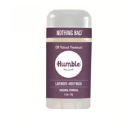 Humble All Natural Deodorant, Aluminum And Paraben Free, Cruelty Free Men And Women Deodorant Essential Lavender and Holy Basil 1-Pack