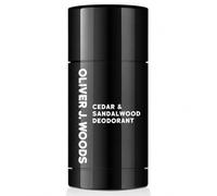 Deodorant Stick Cedar & Sandalwood by Oliver J. Woods Roll-On | Skin-Conditioning Formula with Natural Deodorizing Agents - Enriched with Vitamin E - Aluminum-Free, Paraben-Free - 75g