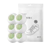 Deodorizer Balls - 6pcs Effective Shoe Odor Removal Purifier | Pineapple Scent Sneaker Odor Eliminator For Gym Bag, Wardrobe, Bathroom, Shoe Cabinet, Travel, Home Air Freshener, And Freshness Use