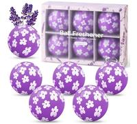 Deodorizer Balls, Shoe Fresheners, Shoe Deodorizer Balls 6 Pack, Shoe Odour Eliminator for Lockers, Gym Bags, Homes, Offices and Cars, Natural Lavender Aroma