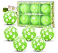 Deodorizer Balls, Shoe Fresheners Sneaker Deodorizer Balls 6 Pack, Shoe Deodorant for Sneakers, Lockers, Gym Bags, Homes, Offices and Cars, Natural Jasmine Aroma, Green