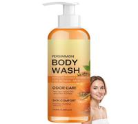 Deodorizing Persimmon Body Wash for Old People Smell, Renewing & Purifying with Natural Persimmon, Gentle Shower Gel for Sensitive Skin, Lasting Refreshing Whole Body, Moisturizing Mature Skin (1pcs)