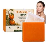 Deodorizing Persimmon Soap for Old People Smell - Natural Purifying Cleansing Bar for Body Odor Control, Sulfate Free Bath Soap Bars, Natural Freshness Care for Mature Skin, Removes Odor (1pcs)