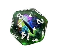 DéOeil de Dragon - Bag of 20 3x3x3cm, Transparent Resin Despolyhedral Set, Two-Tone Shiny Eyes, Pre-Balanced for Fair Trade RPG Table Games | Perfect For, Games