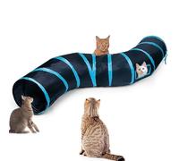 Deofun Cat Tunnel, Cat Tunnels for Indoor Cats, S-Shape Foldable Cats Cave
