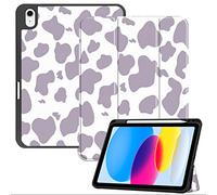 Deokke Compatible with iPad (A16) 11th Generation 11 Inch 2025,iPad 10th Generation Case 2022,10.9 Inch Case Pencil Holder Soft Back Auto Sleep/Wake Cover Girls Women(Purple)