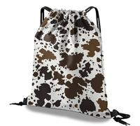 Deokke Drawstring Backpack Draw String Bag Waterproof for Sports Gym Beach Travel Cute Aesthetic Sackpack Men Women (13"×17") (S2-Cowhide)