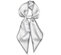 Deokke Head Hair Scarf Neck Silk Feeling Scarves Long Thin Satin Fashion Handbag Cute Decoration Women Girls 59 * 6.7''-Flower (I11-leopard)