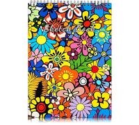 Deokke Sketch Book Top Spiral Bound Sketch Pad,9 x 12 inch,100GSM Thick Paper,50 Sheets 100 Pages,Art Sketchbook Artistic Drawing Writing Paper,for Girls Women Beginners Artists (E13-Floral Flower)