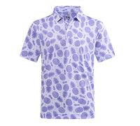 DEOLAX Mens Golf Shirt Moisture Wicking Dry Fit Performance Mens Polo Shirt Regular Fit Fashion Print Short Sleeve Polo, Blue Pineapple, XXL