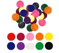 Deolven Bingo Chips Age 5+,Plastic Counter 200 Pack Colored Counting Chip Bingo Markers for Math Games Learning Resources 2.5cm