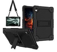 Deomoil for Urao C107/Jeazans OC101/C107 10.1 inch Tablet Hybird Case Kids Friendly with Stand case Cover for HiGrace C107/ZOFYWNAS C107/Freeski C107/Pswarfd 10.1 inch Tablet (Black)