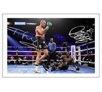 Deontay Wilder & Tyson FurySigned 12x8 Inch Photo Print Pre Printed Signature Boxing Autograph Gift