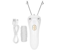 Deosdum Electric Threading Epilator for Face, USB Rechargeable Cordless | ABS Plastic Body, 500mAh Battery for Long Sessions, Suitable for Facial Hair Removal, Button Switch Operation