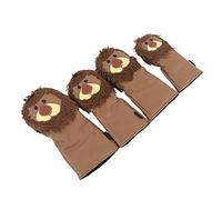 Deosdum Lion Club Head Covers, 4 Size Set | Waterproof PU material, Thick plush interior, Interchangeable number plates
