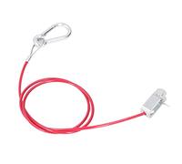 Deosdum Trailer Breakaway Cable, 3.3ft Stainless Steel Safety Rope for | ABS & PVC Coated, Durable and Scratch Resistant, Universal Fit for Cars and Trailers, Includes